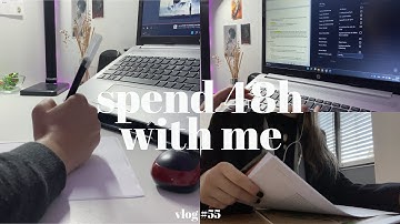 productive vlog 🌙 busy days, studying, assignments, updating my notion, decorating my bujo and wall