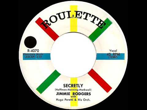 1958 HITS ARCHIVE: Secretly - Jimmie Rodgers (a #2 record)