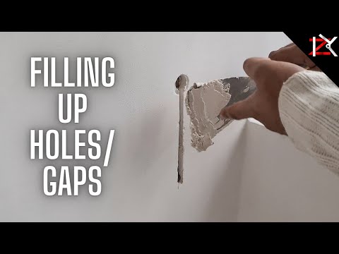 How To Fill Up Holes/Gaps With Ready Mix Plaster Filler - Fix Imperfections In Walls