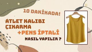 Atlet Kalıbı Çıkarma Ve Pens İptal Etme İşlemi Modelistlik Dersleri