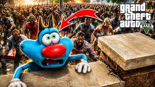 OGGY & JACK Survive a Zombie Apocalypse in GTA 5! 😱 (Funny GTA 5 Mods) screenshot 5