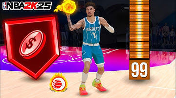 LAMELO BALL BUILD + 99 PASS ACCURACY is INSANE in RANDOM REC on NBA 2K25