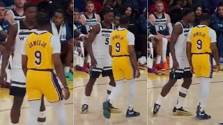 Anthony Edwards Trash Talks Bronny James!