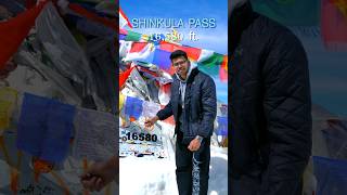 Reached Shinkula Pass 🏔️ | 16,580 ft. 🥶 #viral #travel #minivlog #ladakh #explore
