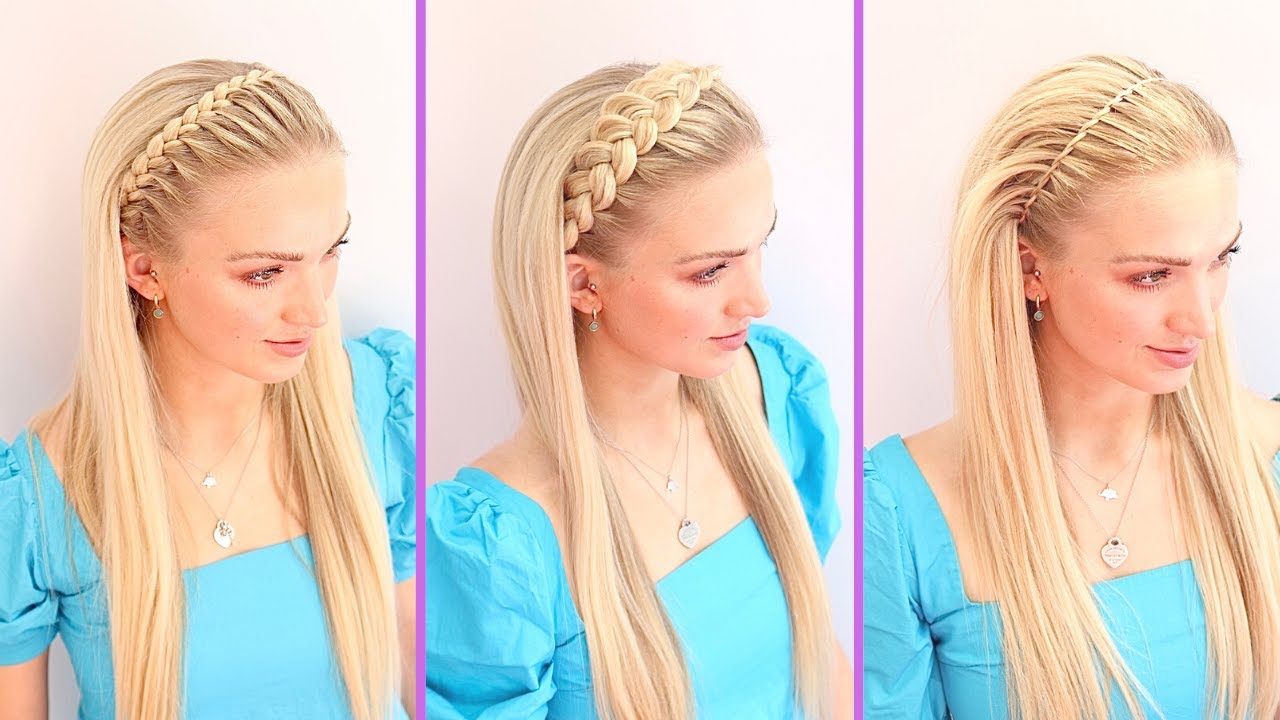 HOW TO: EASY TWISTED HEADBAND BRAID - SHORT, MEDIUM, & LONG