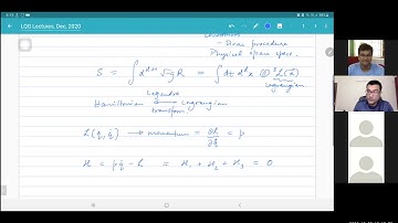 LQG Lectures 2020, Lecture 2, Dec 9, 2020. ADM Formulation, Part 1