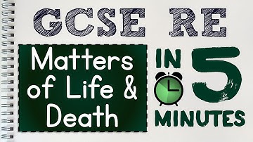 GCSE RS Unit 3.2 - Matters of Life & Death in 5 Minutes | by MrMcMillanREvis