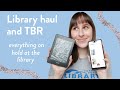 Library haul and TBR- everything I have on hold at the library (Libby and physical books)