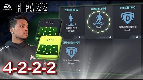 4-2-2-2  The BEST Custom Tactics & Instructions! FIFA 22 Formation Tutorial