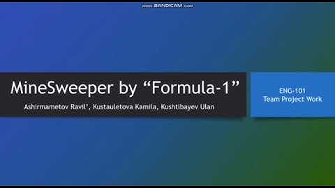 Minesweeper Game final project (IMG 9760 team)