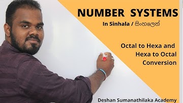 Number Systems sinhala octal to Hexa and Hexa to Octal || AL ICT || SE CS Undergraduate First Yr