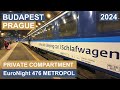 Budapest to Prague Night Train EuroNight Metropol in Sleeper Single Compartment by Czech Railways