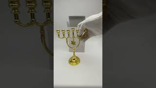Jewish Holiday Den Menorah Star Of David Charm Candelabra