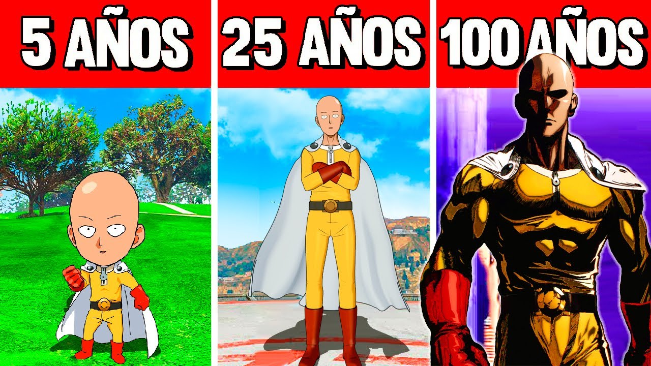 SOBREVIVÍ 100 AÑOS COMO SAITAMA en GTA 5!! (One Punch Man mod) YouTube