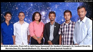 Suresh Bhattarai International Olympiad in Astronomhy Astrophysics 2015 Nepal