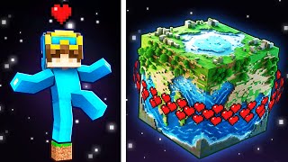 Hearts = World Size in Minecraft!