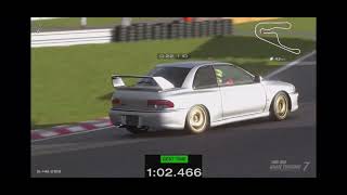 Subaru 22B sti , 1:02.466 , sport soft tires, classic leaderboard. screenshot 5