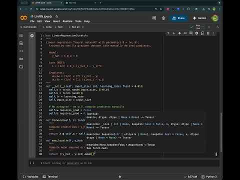 Lecture 1.2 – Linear Regression via Neural Networks in Python