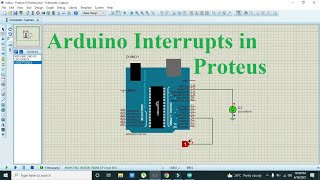 how to use arduino interrupts in proteus | simulation of arduino interrupts in proteus