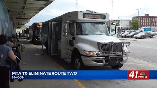 MTA is considering eliminating Bus Route 2 due to low ridership