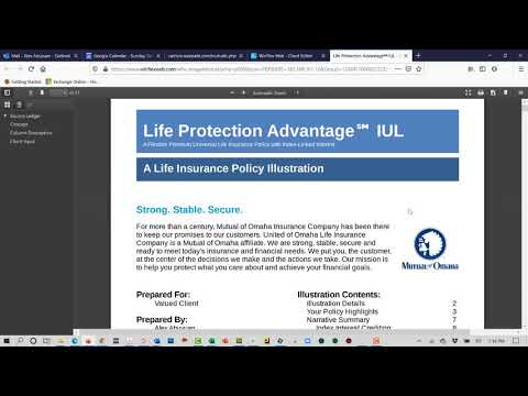 Running a MOO Life Protection Adv Quote on new Winflex Web