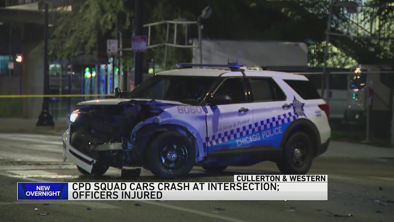 6 CPD officers hurt after 2 squad cars involved in crash on West Side ...