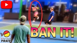 Pre Spin Serve should be Illegal! Pickleball Men's vs Mixed Doubles