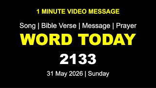 Word Today-2133 | Bro RSV | One-Minute Video Message (Malayalam) | 31 May 2026
