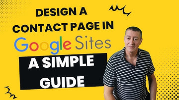 How can I make a contact page in Google Sites?