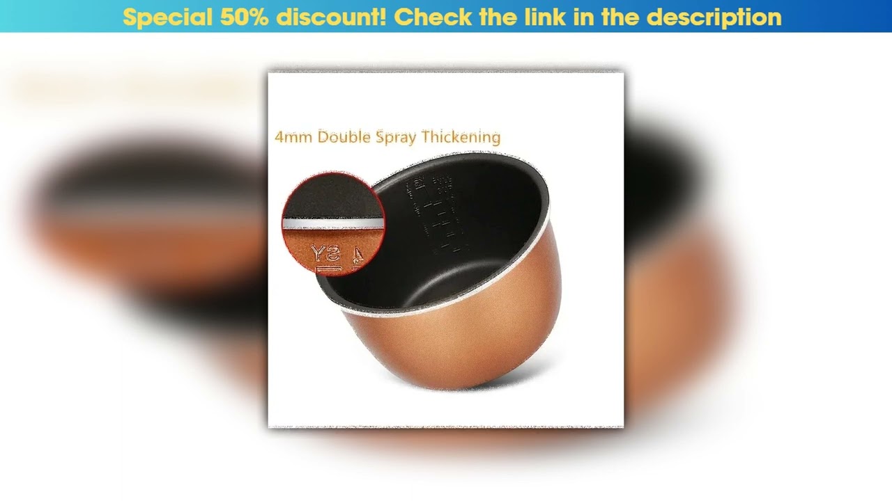 Editor’s Choice 6L Electric Pressure Cooker Liner Multicooker Bowl Liter Non-stick Pan Double Spray