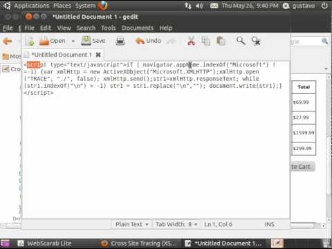 WebGoat v5.3 - Cross-Site Scripting (XSS) - Cross Site Tracing (XST) Attacks