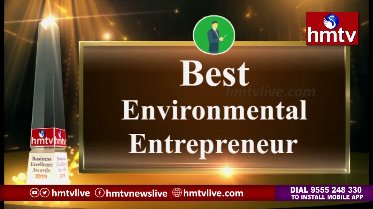 Recykal - 'Best Environmental Entrepreneur' Award at HMTV Business Excellence Awards 2019