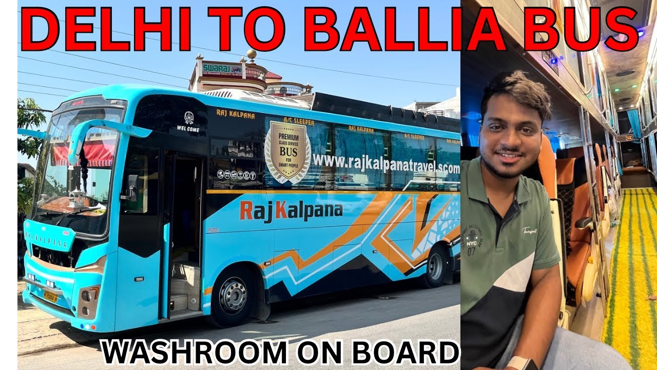 Delhi to Ballia Bus Journey || Delhi to Mau Bus