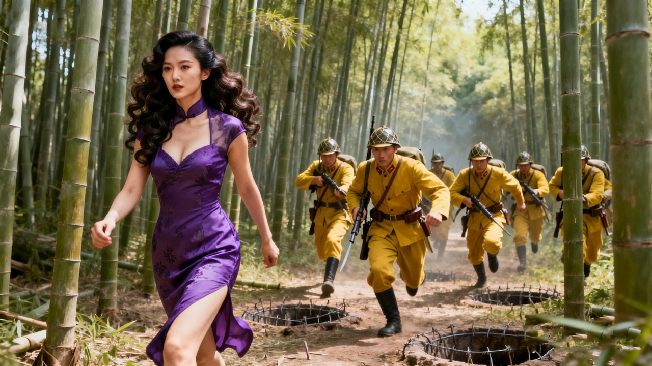 看似柔弱的村姑竟是隱藏女特務，引誘日軍進竹林後瞬間秒殺全部日軍⚔️ 抗日 | 戰爭 | Kung Fu #特種兵 #中國電視劇