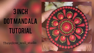 Dot mandala for beginners | 3 inch dot mandala | dot mandala | mandala | dot painting #mandala