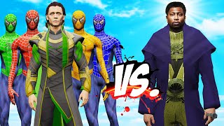 Team Spider-Man Color & Loki Vs He Who Remains & Tva - Epic Superheroes War
