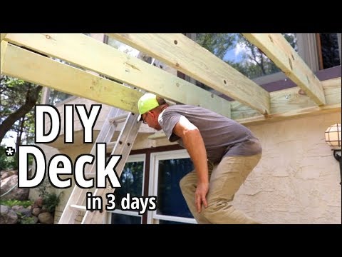 How to Build a deck- DIY Style -in 3 days Step by step Beginners guide