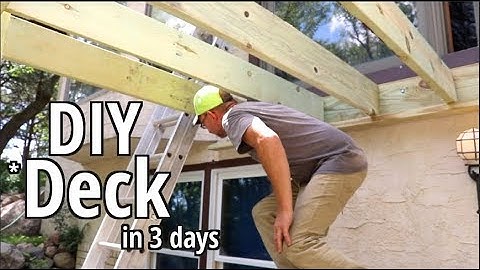 How to Build a deck- DIY Style -in 3 days Step by step Beginners guide