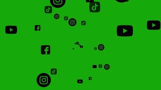 HD Green Screen | Social Media SOFT Floating Icons | Facebook | YouTube | Instagram | TikTok screenshot 2