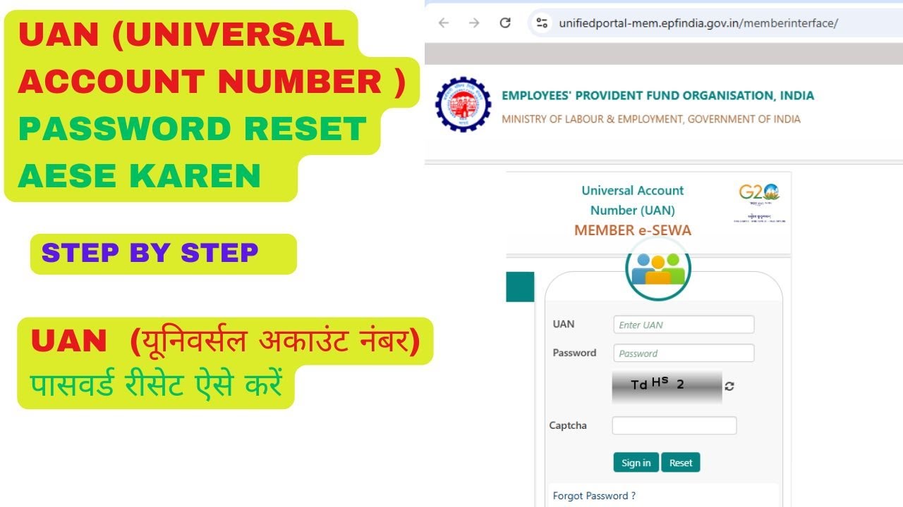 UAN UNIVERSAL ACCOUNT NUMBER  PASSWORD RESET  AESE KAREN |FULL PROCESS|