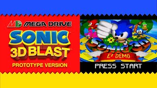 Title Screen [73 Prototype] - Sonic 3D Blast [MD/GEN]