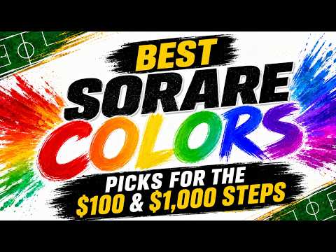 Best Sorare Colors Picks for the $100 & $1,000 Steps