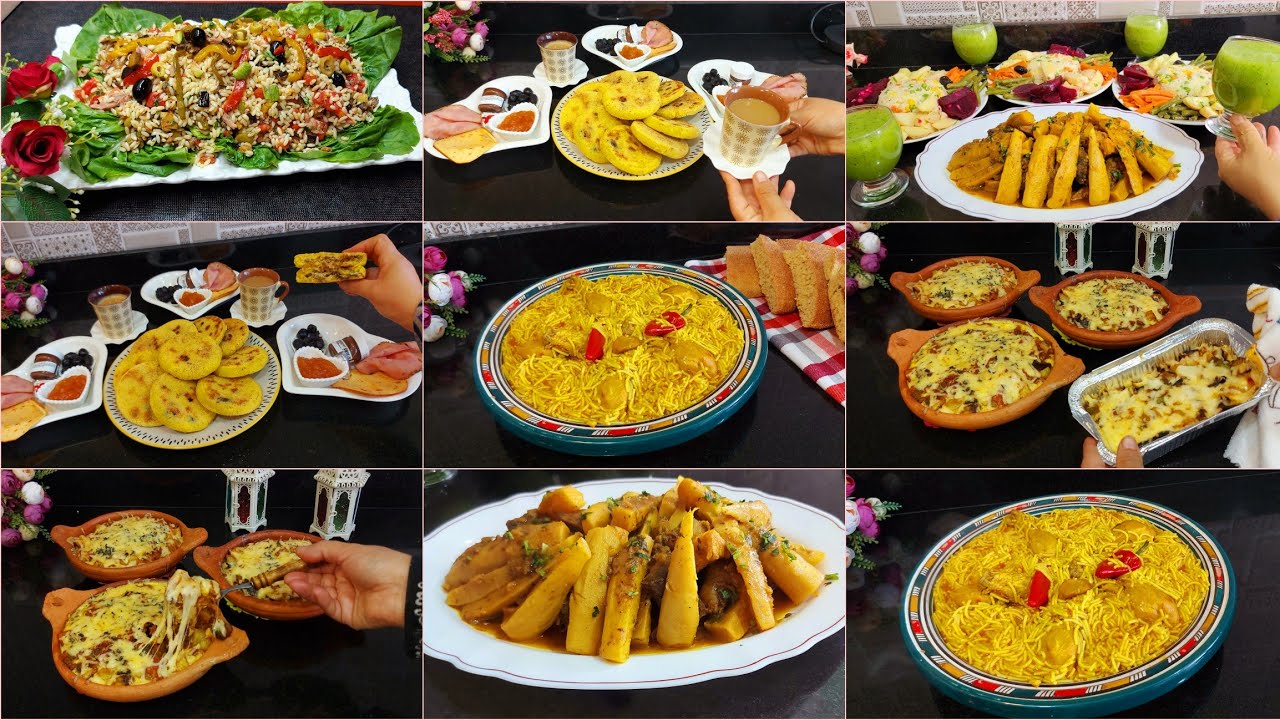 جدول الاكل الاسبوعي 😍 وجبات متنوعه اقتصاديه كل يوم وجبه /غذاء /عشاء /وحتى الكوتي 🥰 كوزاميا بالخضر 👌