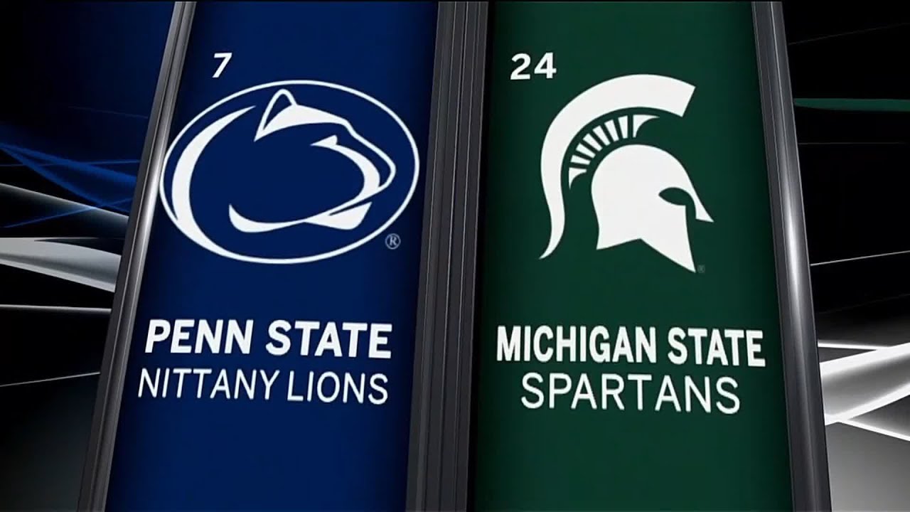 Penn State at Michigan State Football Highlights YouTube