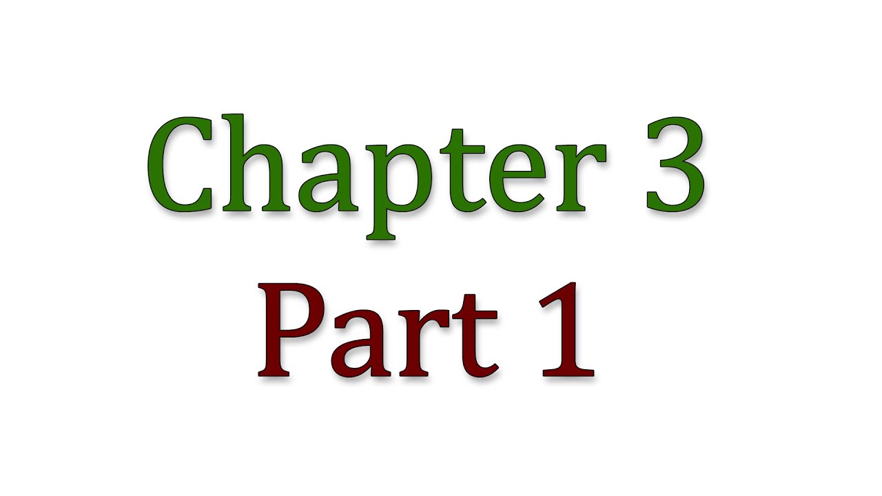 [ICS-232] Chapter 3 - part 1 - YouTube