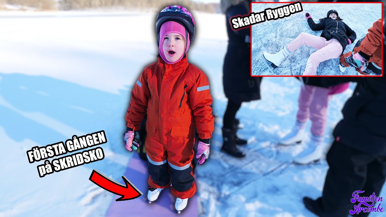 KAOS på SKRIDSKO - Bella SKADADE Ryggen och ELIZE Första gång | VLOGG