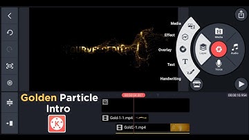 How to make golden particle intro with kinemaster