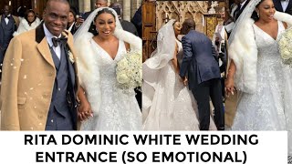 Rita Dominic walk down the aisle (White wedding celebration)