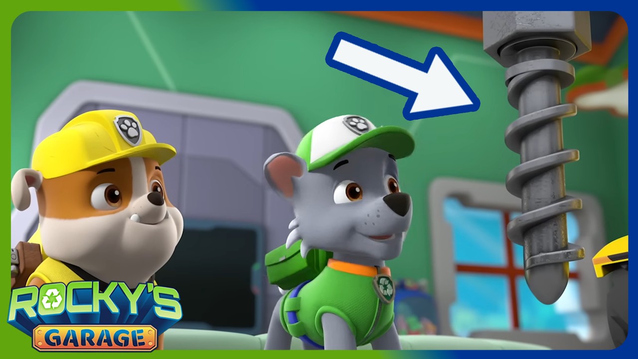 Happy Rocky Dialy です‼️ Rocky Fixes Rubble's Drill | Rocky's Garage | Rocky PAW Patrol