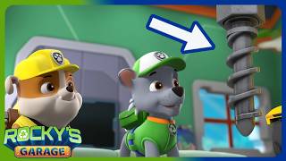 Rocky Fixes Rubble's Drill | Rocky's Garage | Rocky PAW Patrol | Cartoons for kids